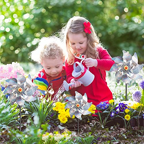 JIASHA Repellente per Uccelli Girandole,6 Pezzi Mulino a Vento Riflettente,Girandole Uccelli per Balcone,Repellenti per Uccelli a Girandola,per Proteggere Giardini, Fattorie, Cortili - Image 5