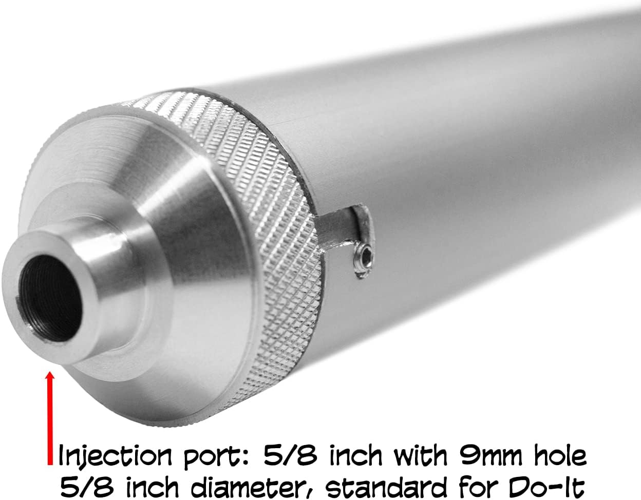 Aluminum Injector for Soft Plastic Plastisol Bait Forms Fishing Lure Making 7oz and 9.5oz