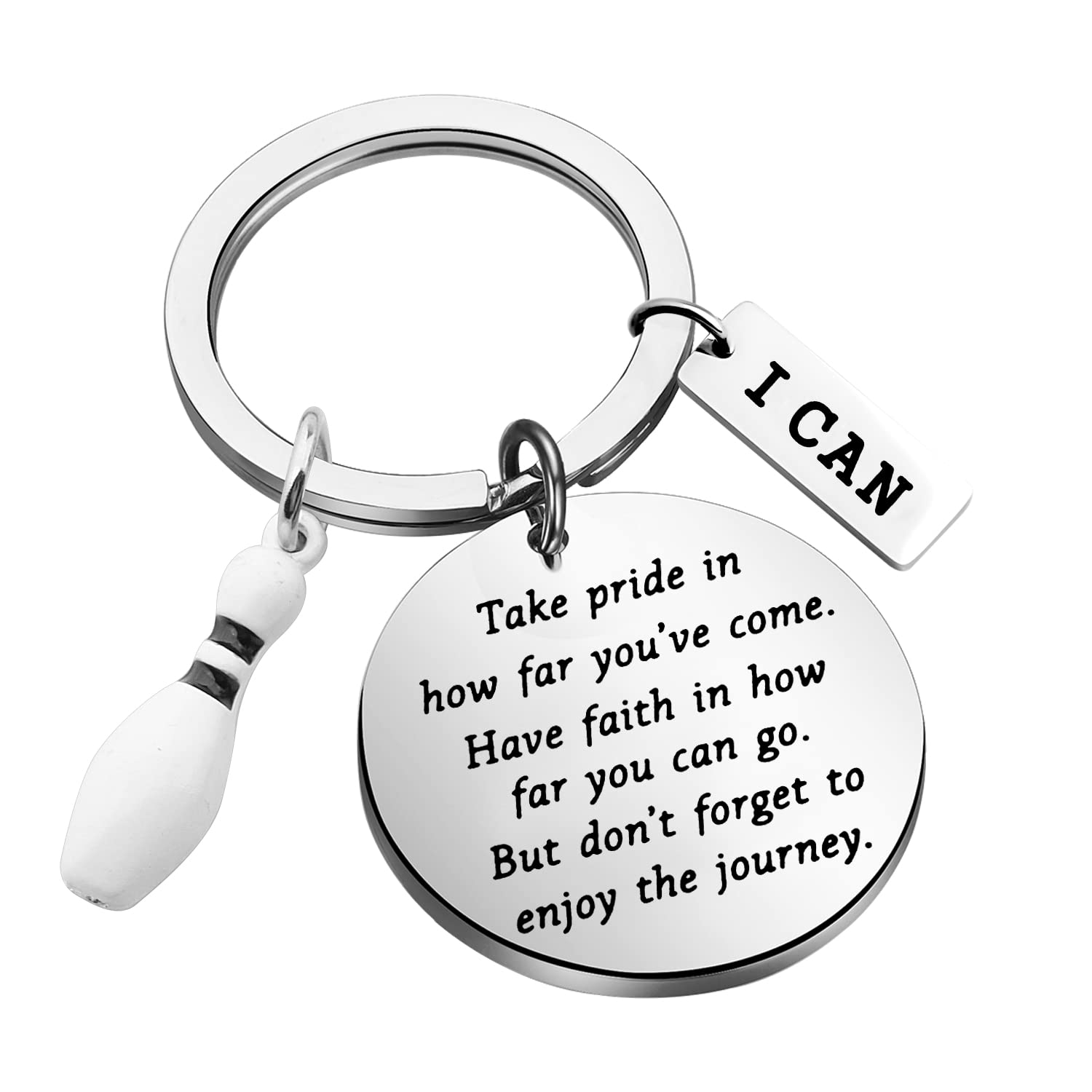 FUSTMW Bowling Ball Keychain - Bowling Team Gifts for Lovers