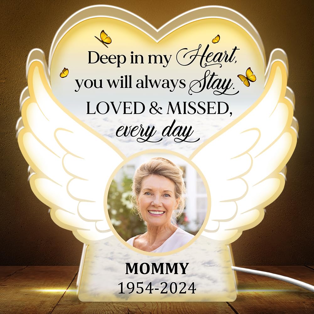 Amazon.com: WRAPPINESS Personalized Memorial Light Box, Custom