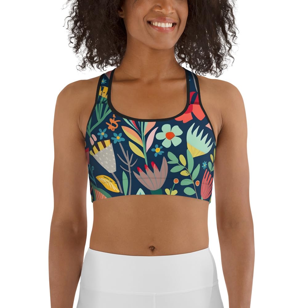 Brassière de sport compression textile premium maintien ferme