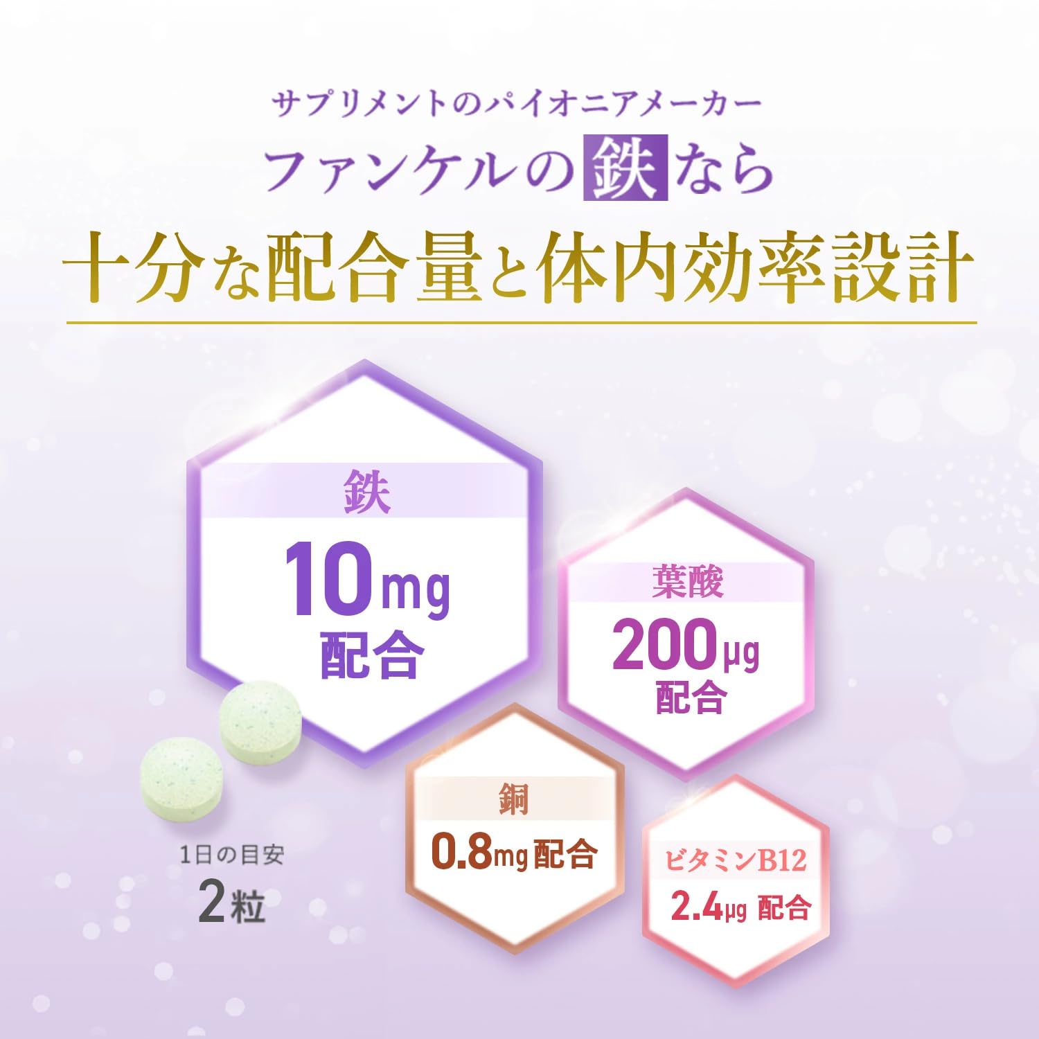 Amazon | ファンケル(FANCL) 鉄 & 葉酸 30日分 [栄養機能食品