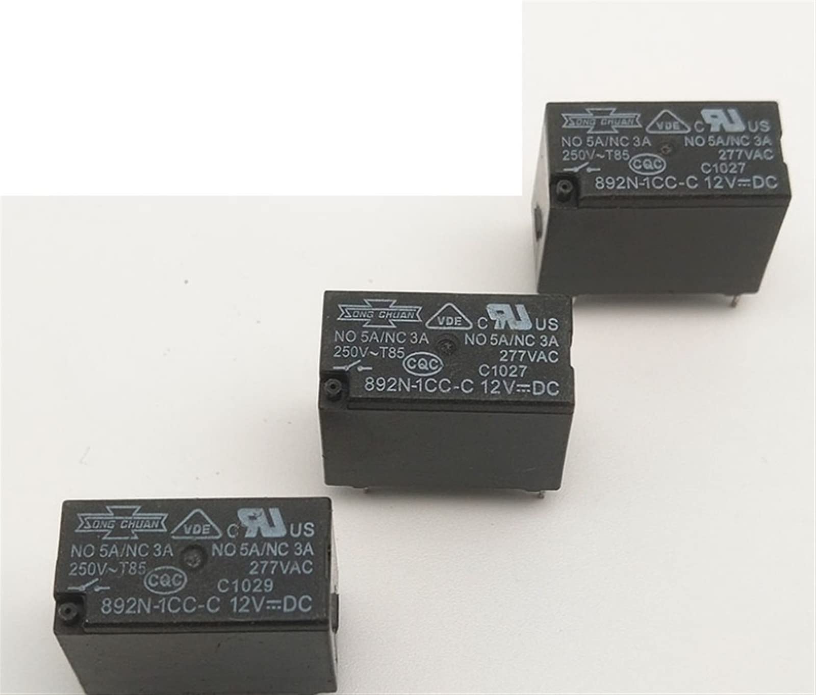 Relais électromécanique 892HN-1AH-C-24V 7A miniature à souder sur PCB