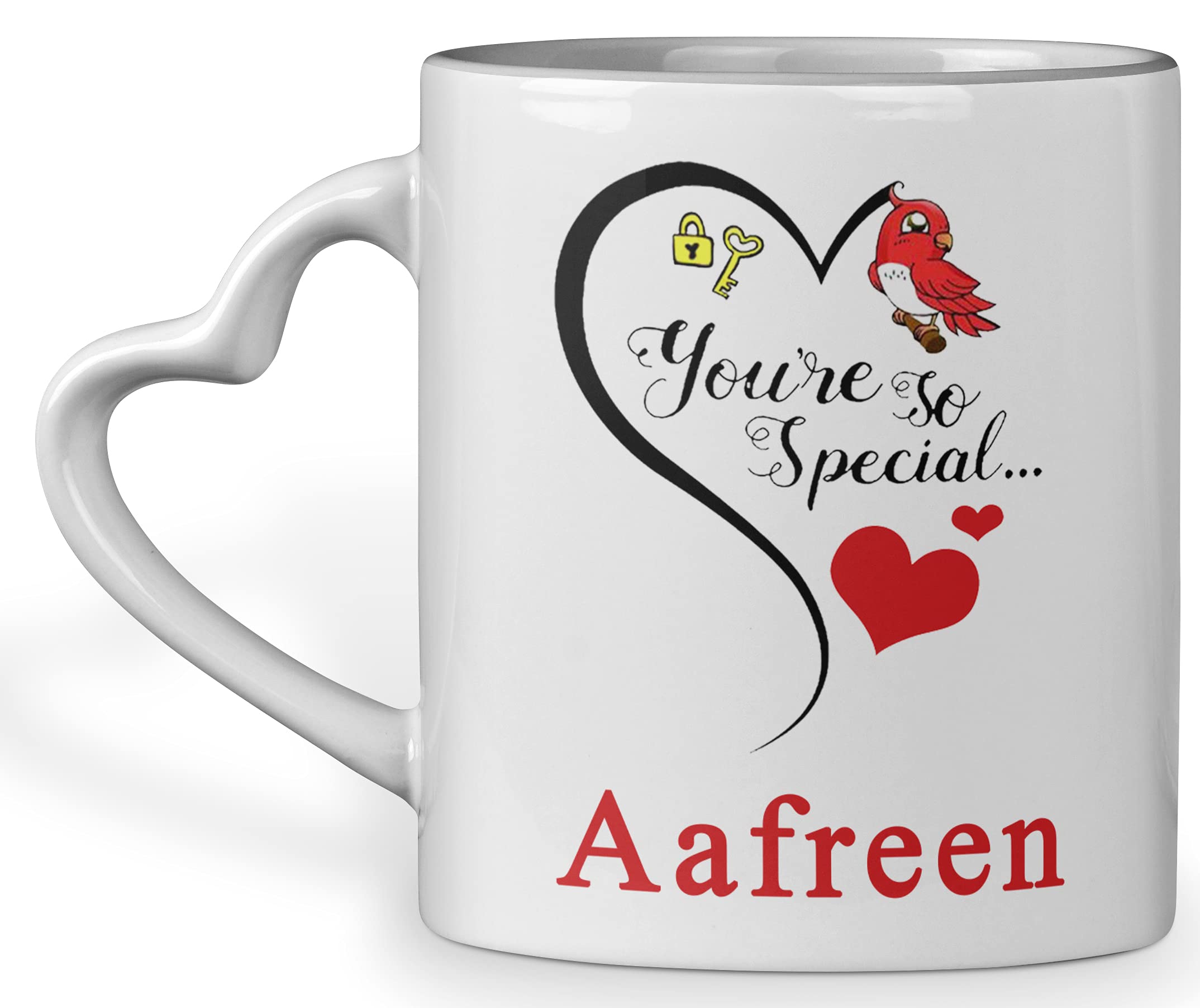 MM9E You are So Special Aafreen Heart Handle Mug , I Love You Aafreen , Aafreen Name Mug ,Valentine's Day , Anniversary Gift , Happy Birthday Gift , Rakhi Mug , Wife ,Sister ,Ceramic Coffee Mug 325ml