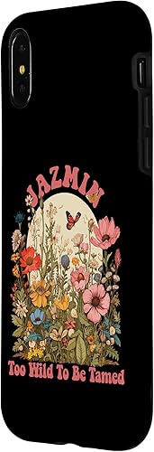 Miniatura 5 de iPhone 14 Pro JAZMIN Name Cute Retro Girls Wildflower JAZMIN Name Case