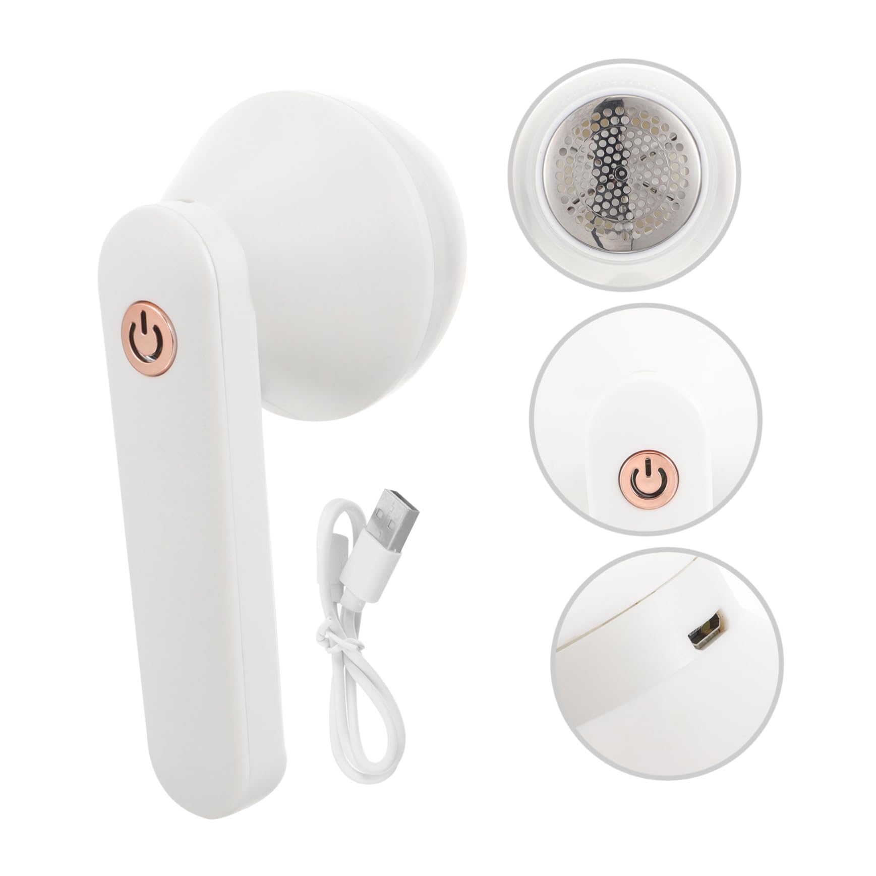 Healeved 5piezas Quitapelusas Eléctrico Recargable Para Ropa y Suéteres Eliminador De Pelusa y Cabello Portátil y Para Tipos