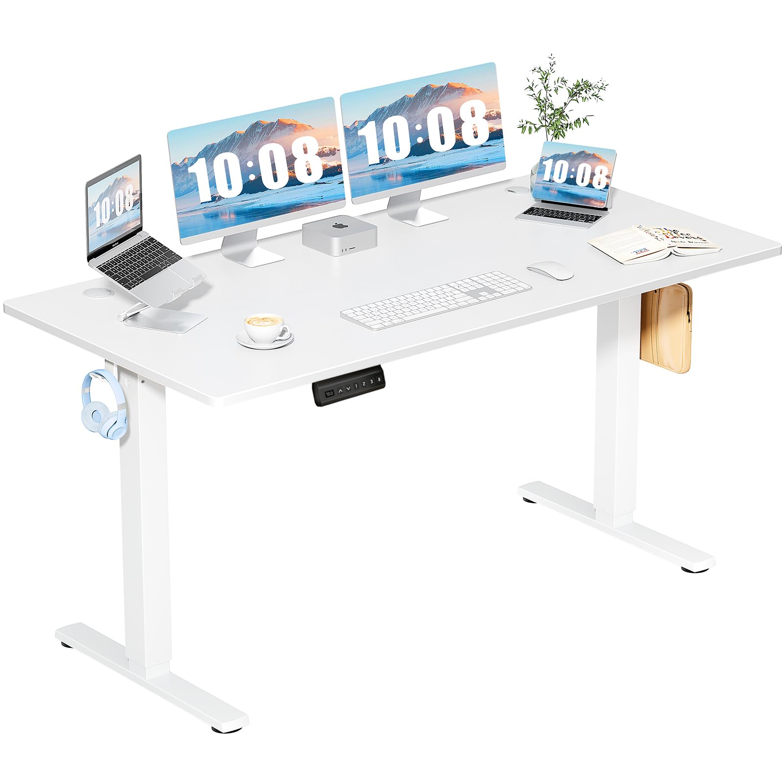 DUMOS Standing Desk with Whole-Piece Desktop Board