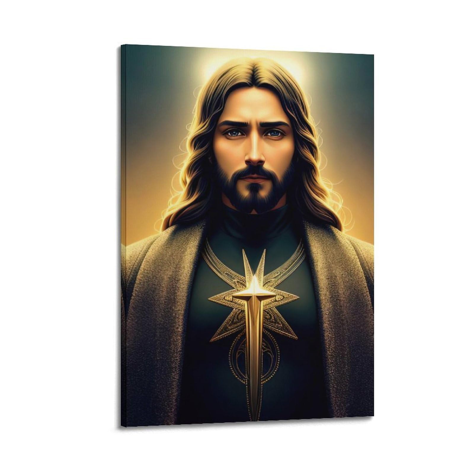 XKUGA Religion Christ Poster Jesus Son Holy Light Modern Decorative Canvas Prints - Ideal Wall Art for Family, Man Cave, Game Room, Boys & Girls Bedroom 20x30inch(50x75cm)