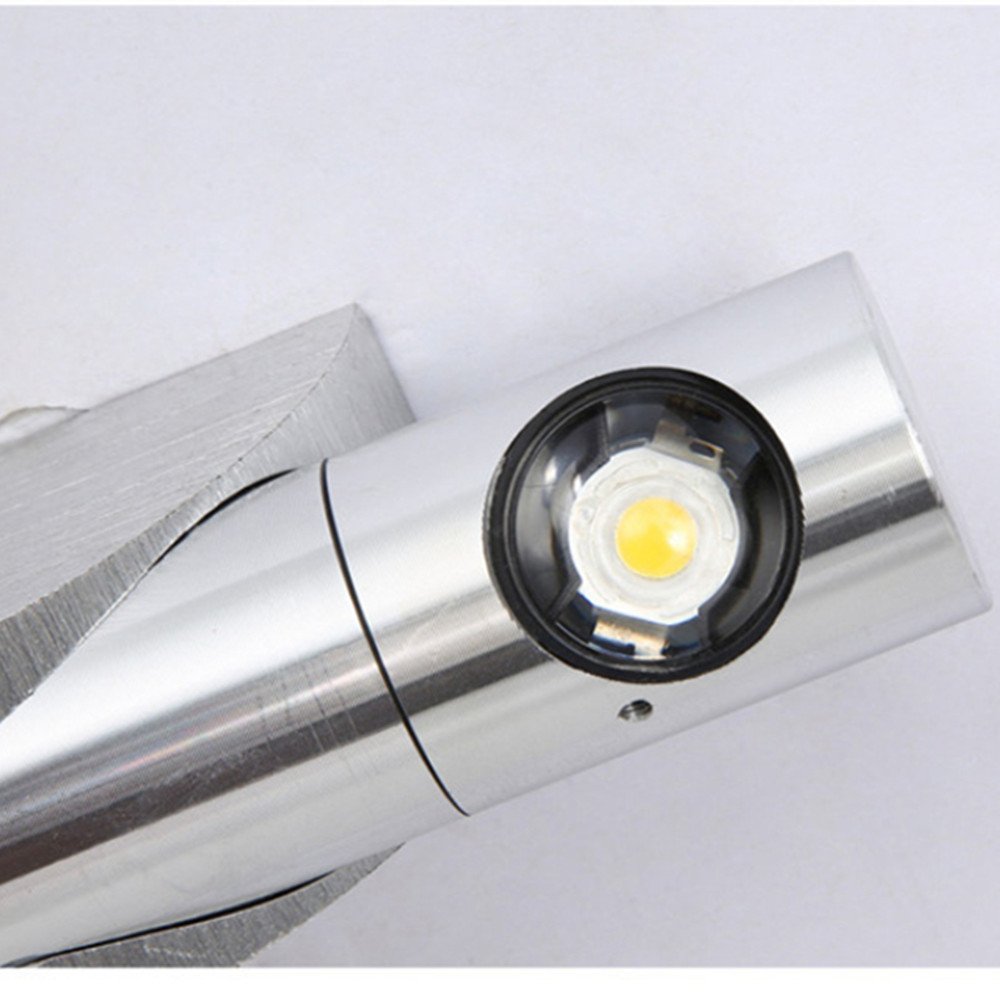 APPLIQUE CUBO LED 6W Faro Faretto Lampada Da Parete Per Muro Con Doppia Luce EUR 14,99 - IT - Foto 6