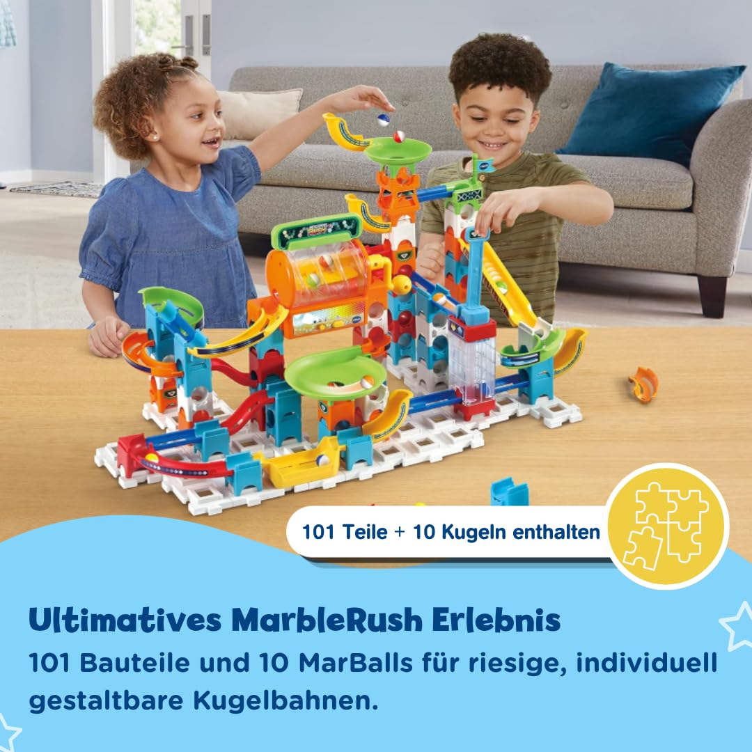 VTech Marble Rush Super Action Set L100 - Interaktive Kugelbahn