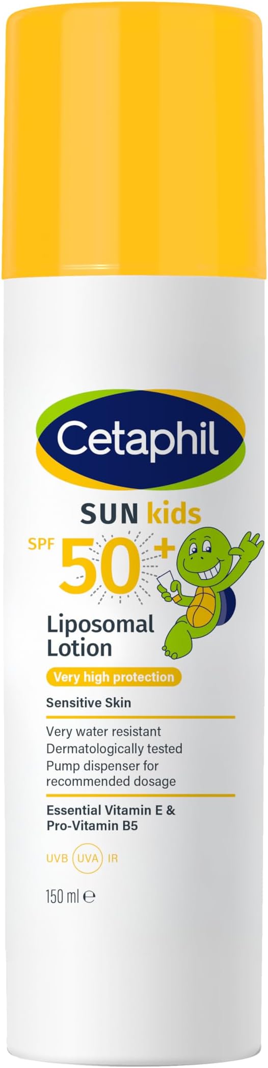 Sun Kids Liposomal Lotion SPF 50+ | Face & Body Moisturizer sunscreen | Sensitive Skin | Very High Protection and Water Resistent | Unscented | 150ml | Dermatologist Recommended