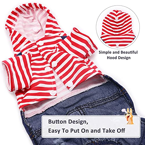 Sild Pet Denim Jumpsuit Dog Jeans Hoodies Cool Blue Coat Medium Small Dogs Classic Jacket Puppy Blue Vintage Washed Vests (L) #TOP2