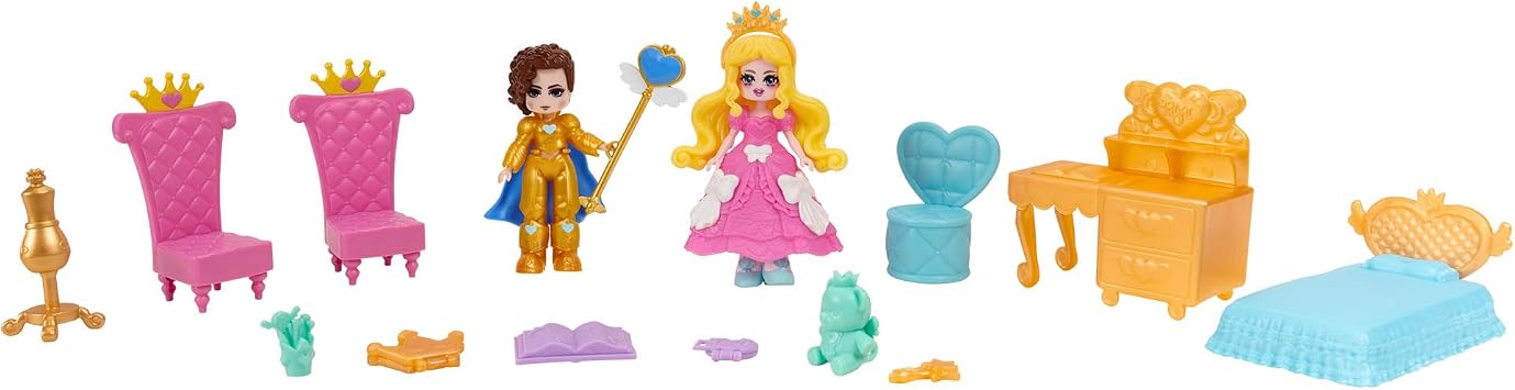 Royale High Castle Campus Playset - 2 Exclusive Dolls, 3 Floors to Explore with 360° Play - 19 Accessories - Virtual Item Code Included - Ages 5+
