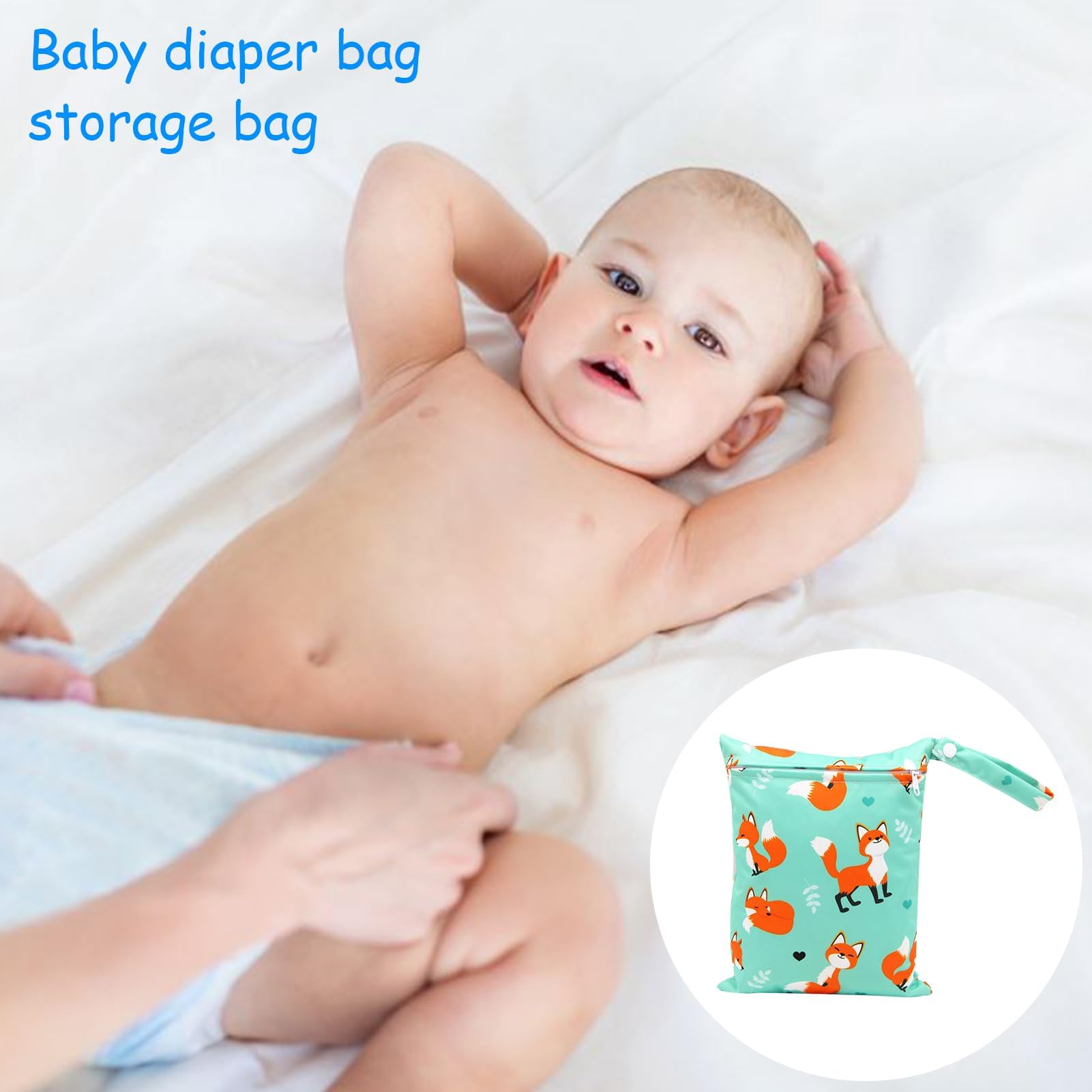 Organizador de pañales, cesta de almacenamiento impermeable, soporte de pañales para guardería, bolsa cambiadora, transportador de pañales portátil para un fácil cuidado del bebé