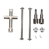 FRELEAN RC Car Rear Drive Shaft Replacement Steel Rear Axle Shaft for SCY 16101 16102 16103 16201 1/16 RC Cars