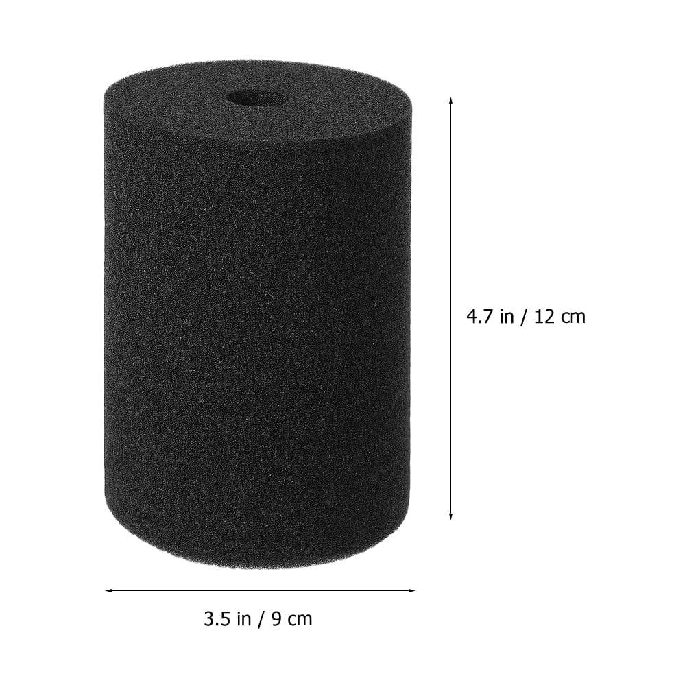Tofficu 8Pcs Black Cup Turner Sponge Insert, Flexible Memory Foam Cylinder for Tumbler Crafting, Fits PVC Pipes, Ideal for DIY Cup Water Bottles Making
