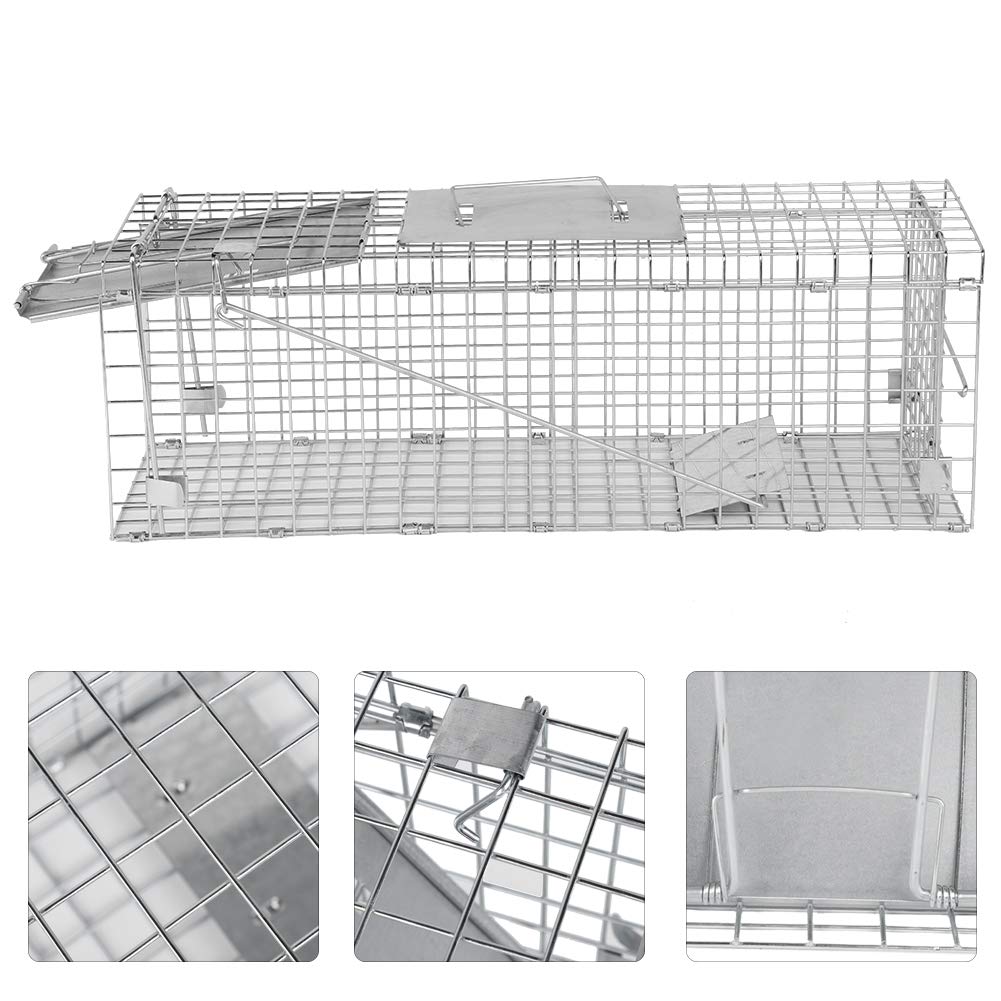 Gabbia per Trappola per Parassiti per Roditori Cattura Durevole per Topi Design Pieghevole per Uccelli per un Facile Trasporto 24 * 8,3 * 7,5 Pollici