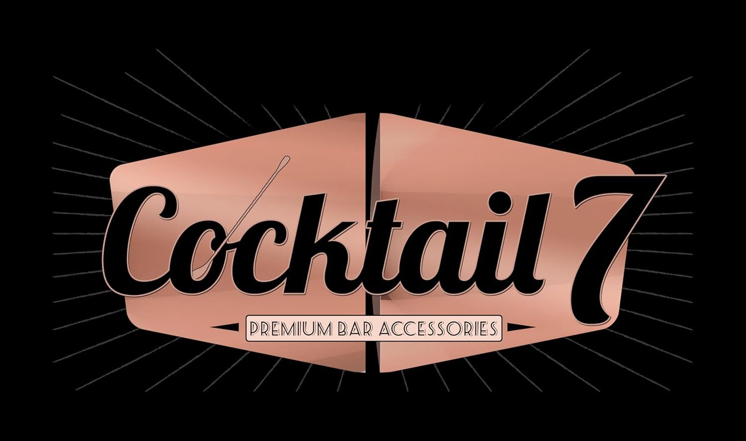 Cocktail7 Sycamore - Bicchiere da miscelazione con beccuccio versatore, capacità 600 ml, trasparente con motivi neri, accessorio per barista Mixologia professionale, materiale da bar pub ristorante