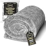 CarMax® - Original Twisted Loop Car Drying Towel - Double-Sided XL plus - 80cm x 50cm 1400gsm Microfibre Towel for fast streak-free drying and detailing.