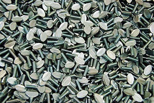 (500) Thumb Screws 8-32 x 1/2 Zinc Plated Type B No Shoulder #8 Machine Thread