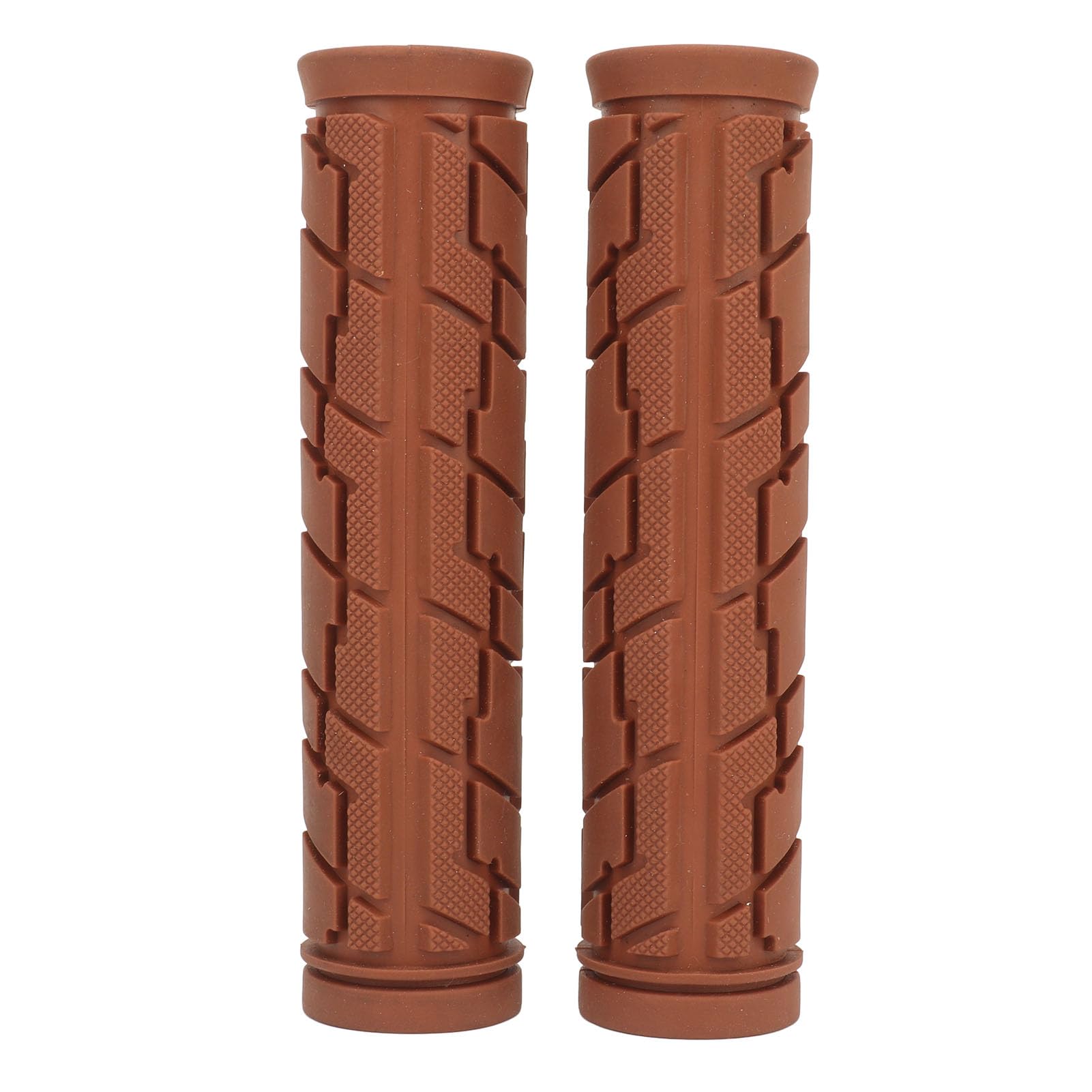 Fahrrad lenker griffe Braun Rubber Shock Bequem für Fahrräder Mountainbikes Sports & Outdoors