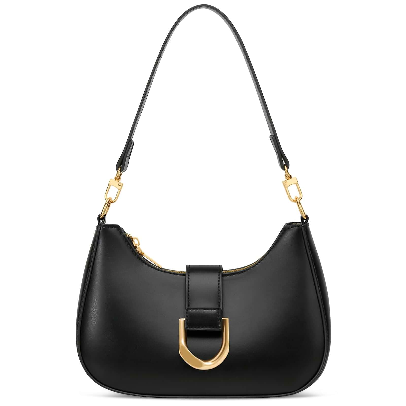 KKXIU Shoulder Bag for Women Trendy Everyday Purse Cute Handbag Removable Short Strap, Extra Gold Chain for Versatile Style,Inner Zipper Pocket & 3 Card Slots, PU Vegan Leather