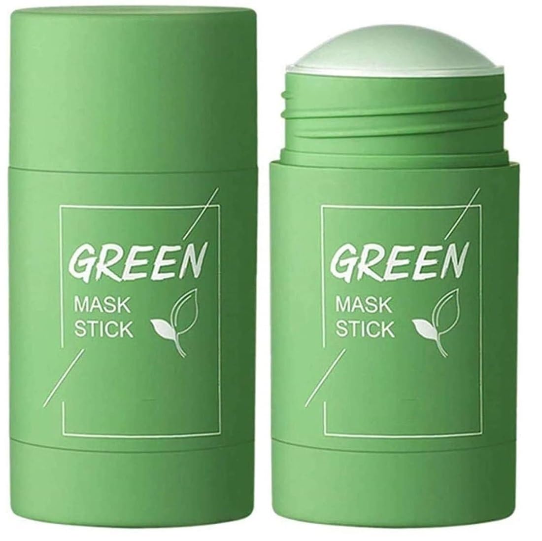 ZemGlam Professional Stainless Steel Acne Blackhead Removal and Green Face Mask Stick Combo Pack 1