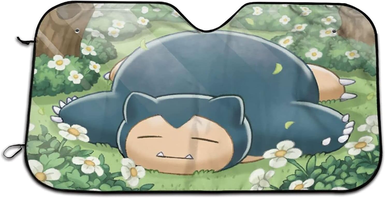 カビゴン サンシェード 車 用 フロント 吸盤2個付き 日除け 軽自動車 Uvカット 雑貨 キャラクター アニメ 70cm Seal限定商品 ｋｉｓｙｍｅａｒ 130 かわいい 車用品 おしゃれ グッズ