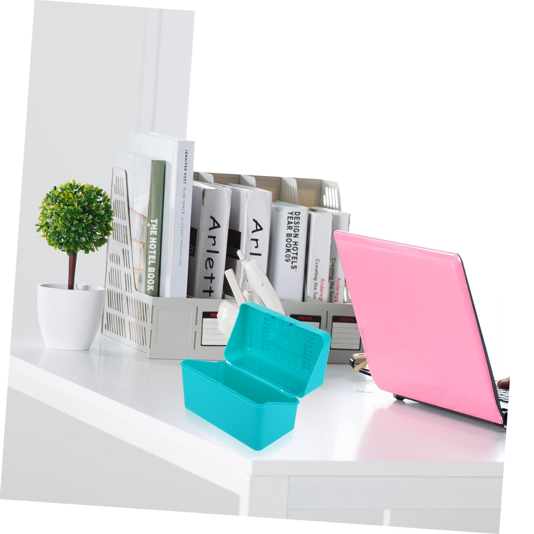 SOIMISS Porta Tarjetas de Notas 4 Piezas Pp para Organizar y Almacenar