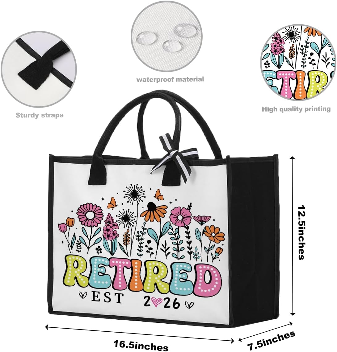Retirement Retired Leaving Farewell Going Away Gift for Women Tote Bag | for Women Doctor Boss Lady Realtor Social Worker Cheer Coach Lawyer