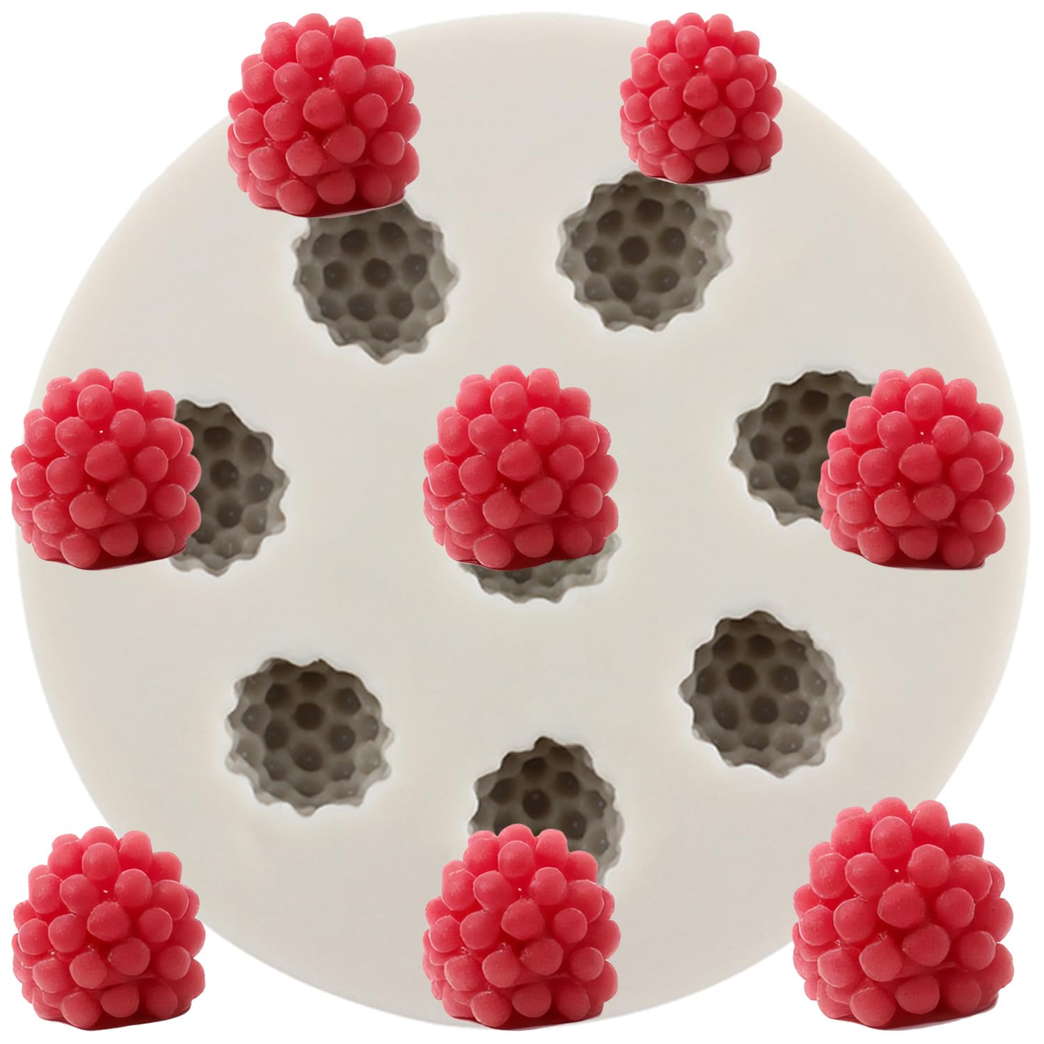Sijiangmold Raspberry Silicone Fondant Mould Berry Series Moulds