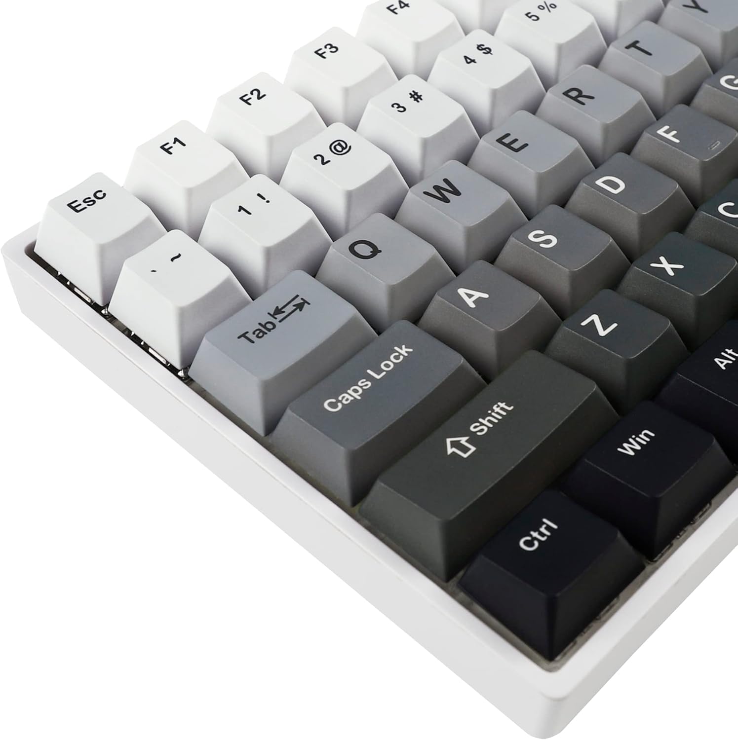 127 Five Sides Gradient Dye Sub Keycaps PBT Cherry Profile Key caps for TKL 61 64 68 75 87 96 104 108 Keychron MX Keyboard