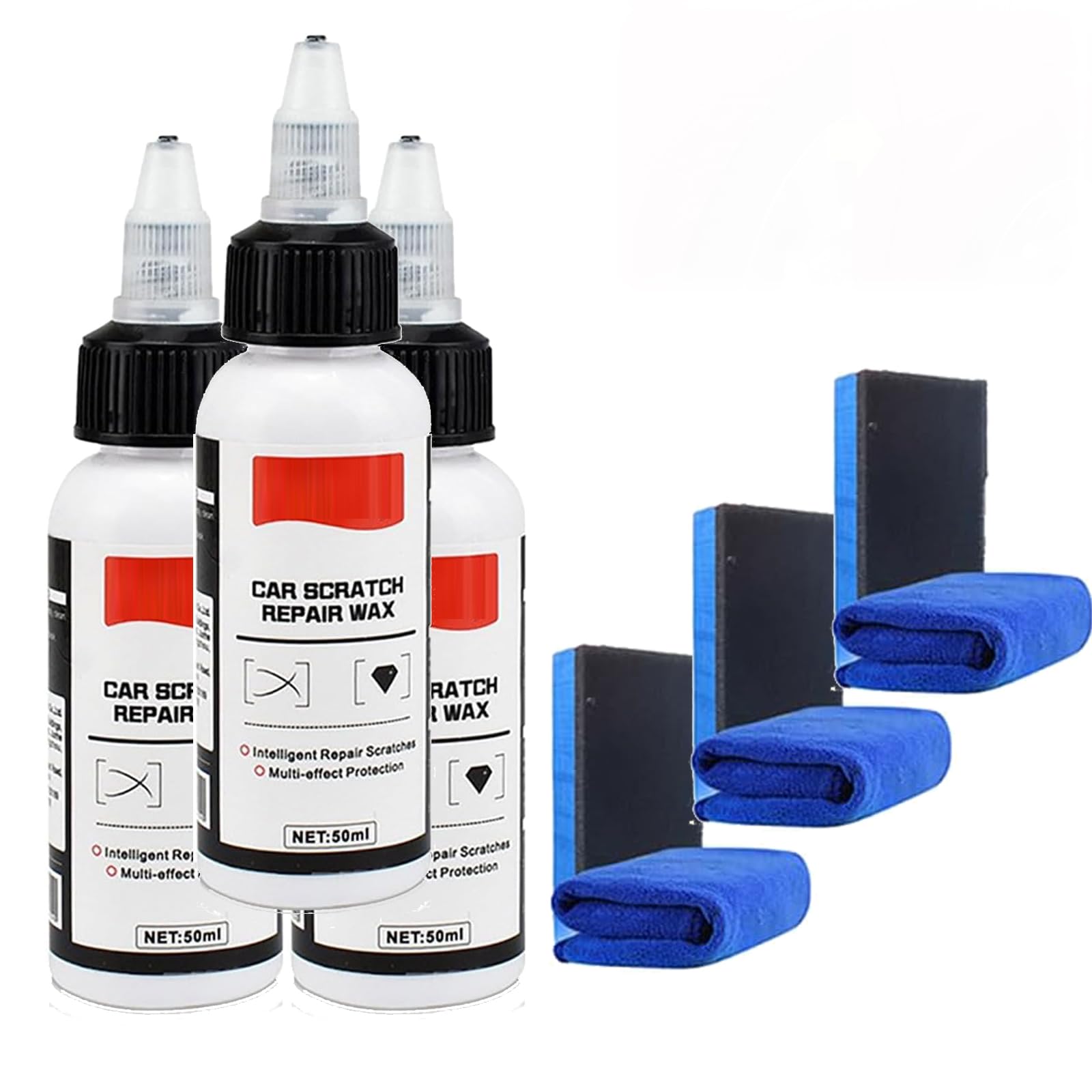 Ultimate Paint Restorer, Ultimativer Farbwiederhersteller Auto V Vaxy, Expturelmp Ultimativer Lackrestaurator, Auto Kratzer Entferner, V-Vaxy Car Scratch Repair Wax (3SET)