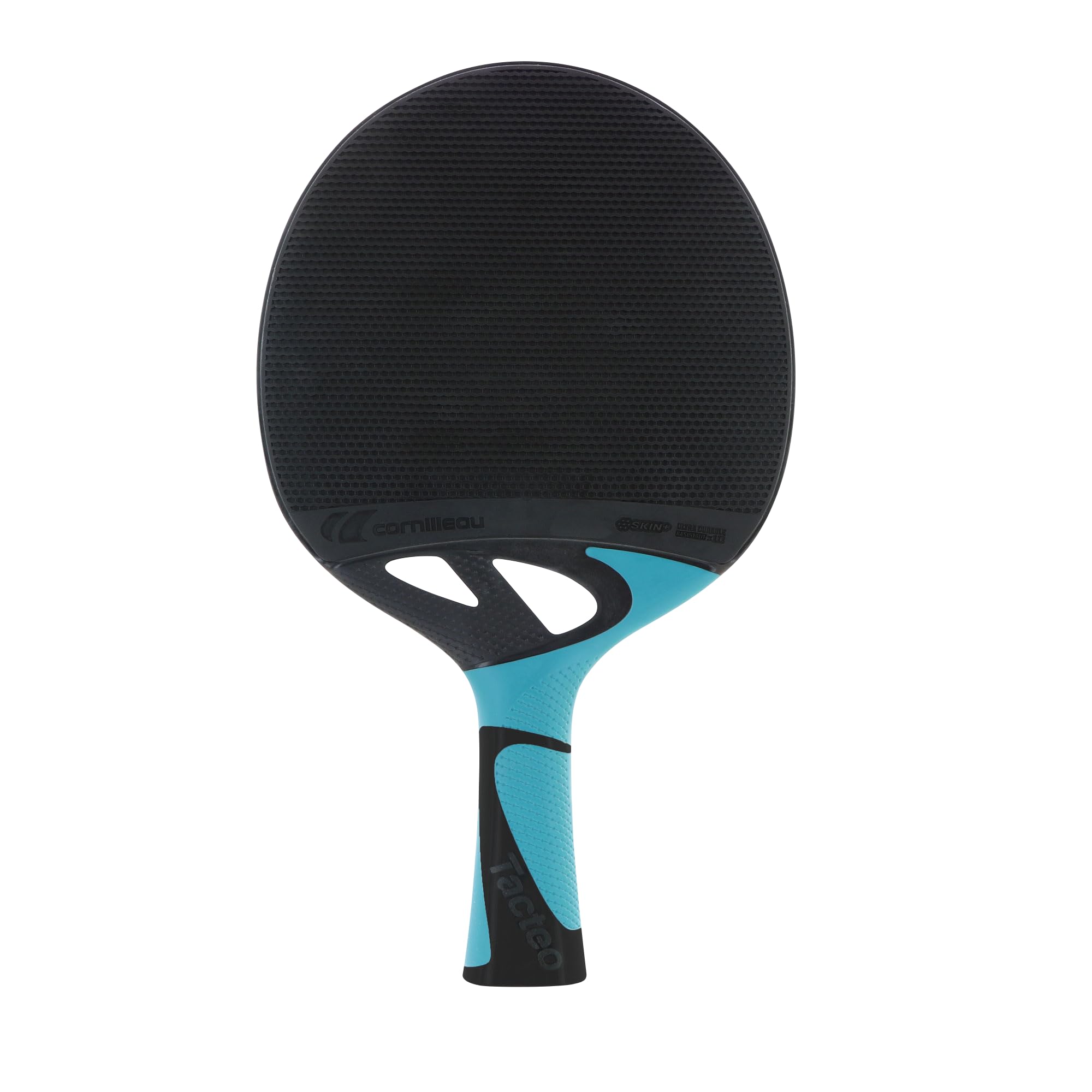 Cornilleau - Tacteo 50 Blue - Outdoor Table Tennis Bat - Shock and Weather Resistant - Extremely Durable