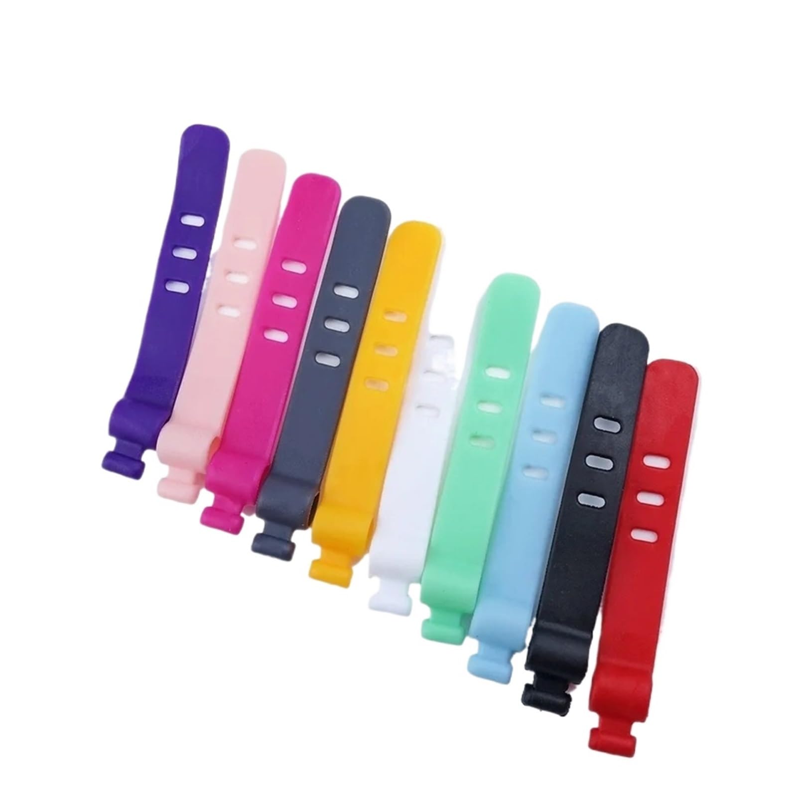 self-Locking Cable tie, Cable Management Straps 100Pcs Multicolor Cord Fixer Organizer(Purple)