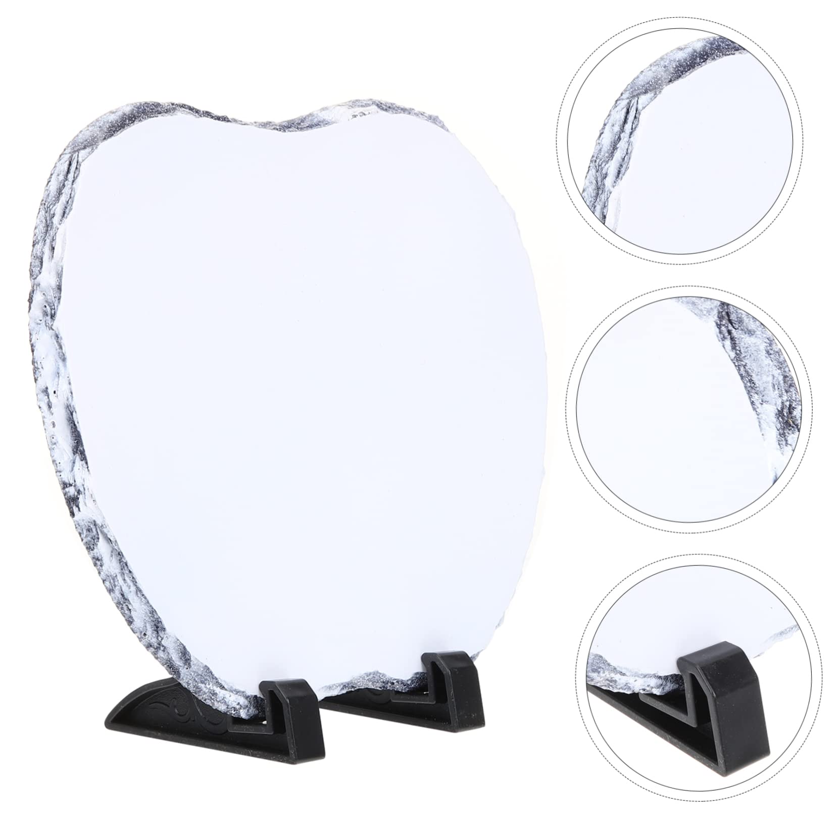 Set Lastre Ardesia Per Sublimazione Joskeijky | 5 Pezzi 15x15 Cm Con Espositori | Personalizzabili Per Foto E Regali Fai Da Te