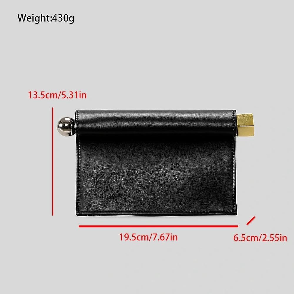 Silver Clutch Bag,Large Evening Bag,Stylish and Versatile Women's PU Leather Clutch—Perfect for Banquets and Parties