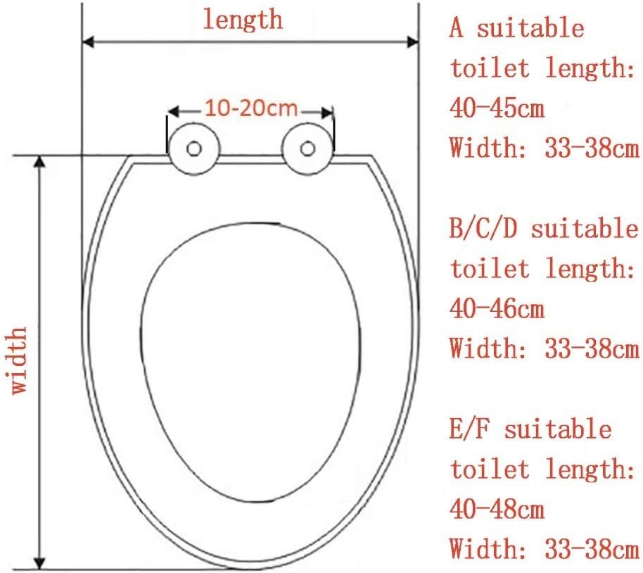 Toilet Seat with Cover, Quick-Release for Easy Cleaning