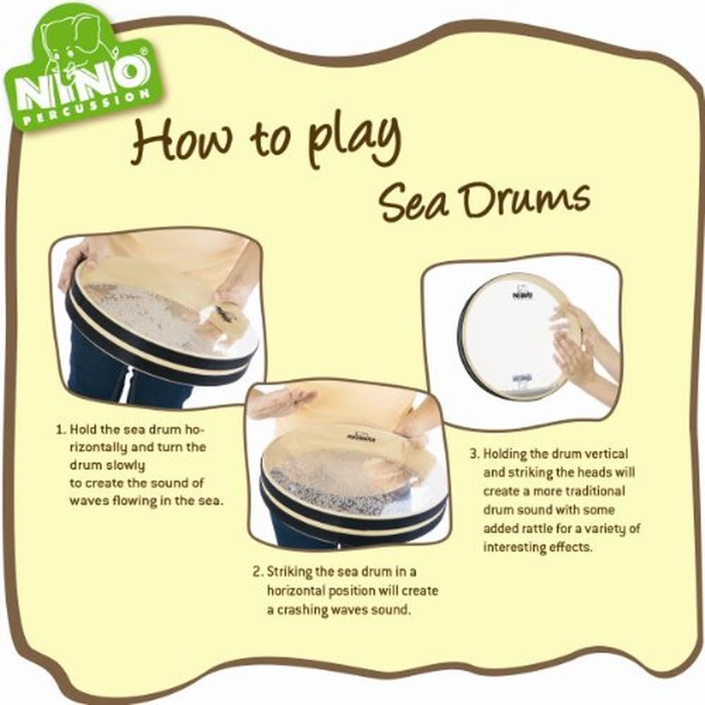 Nino Percussion NINO35 Ocean Drum, 12 Pollici