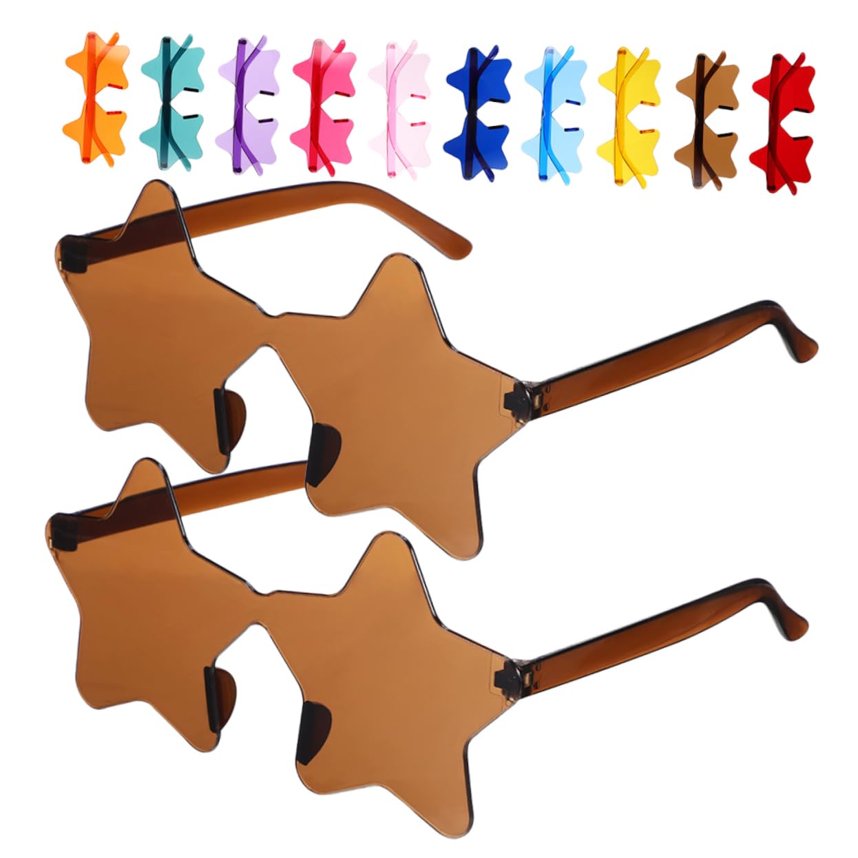 BESTYASH 60 Sztuk Pentagram Okulary Przeciwsłoneczne Festiwal Okulary Gwiazda Okulary Przeciwsłoneczne Prop Stylowe Party Okulary Gwiazda