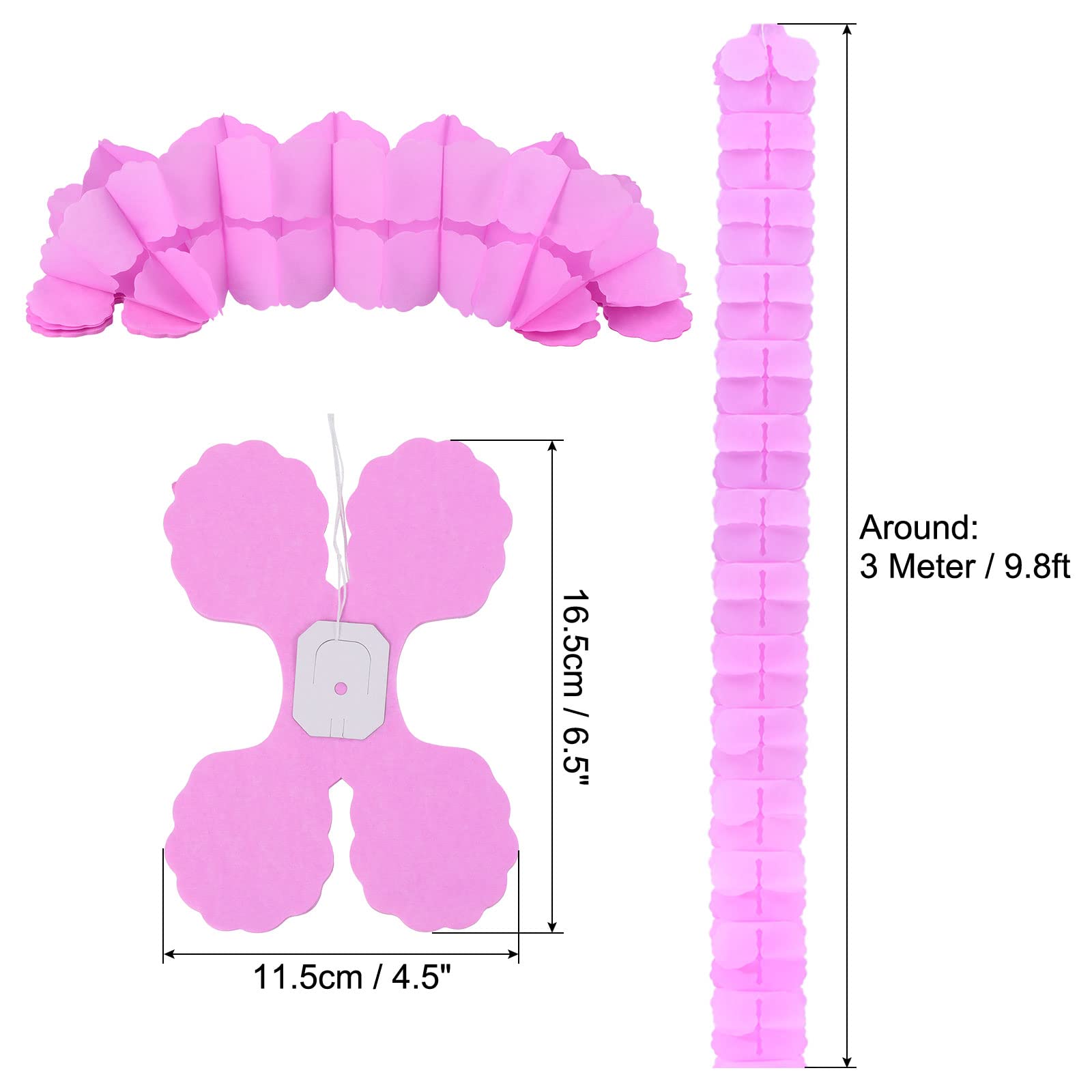PATIKIL 9.8ft Four-Leaf Garland - Image 2