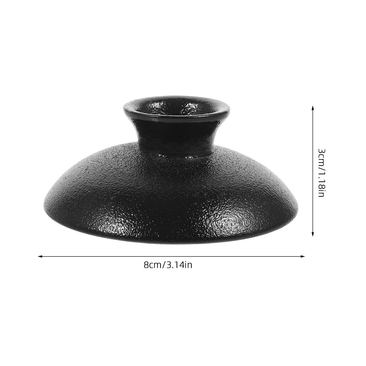 Tapa de Cerámica Negra para Taza de Té y Tetera Cubierta de Repuesto Resistente al Calor Accesorio Universal para Mantener el Aroma y la Temperatura - Diseño Elegante para Hogar y Oficina