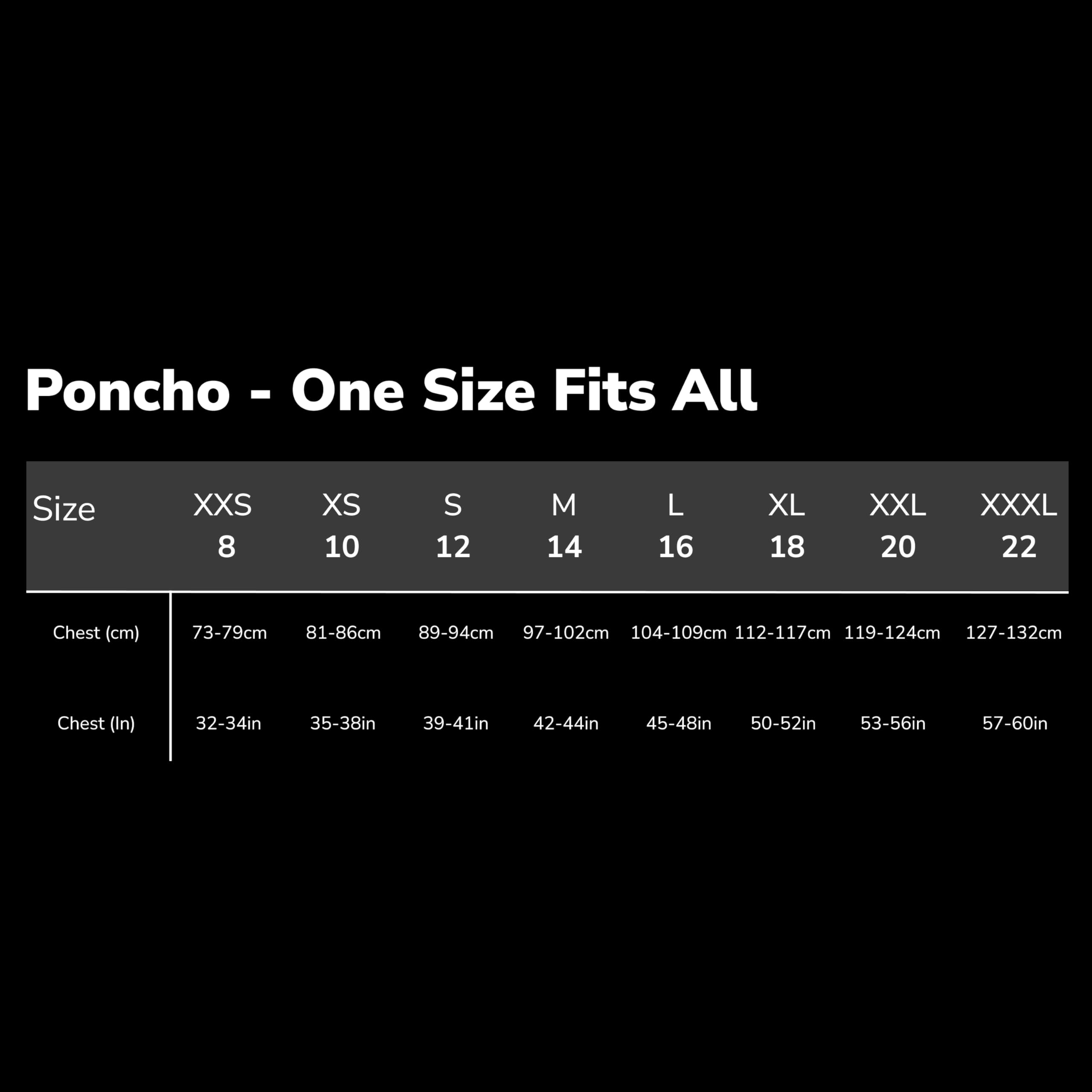 Mac in a Sac Poncho unisex Mias PONCHO2