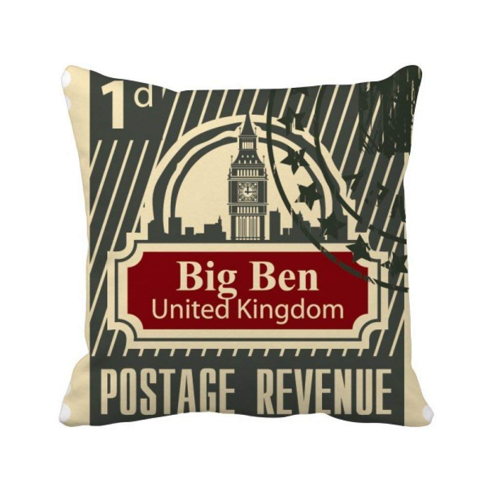 Housse de coussin London Postage Revenue pour salon cosy