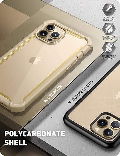 Miniatura 5 de i-Blason Ares - Funda para iPhone 13 Pro Max de 6.7 pulgadas protector de pantalla integrado protección de grado militar Funda transparente de