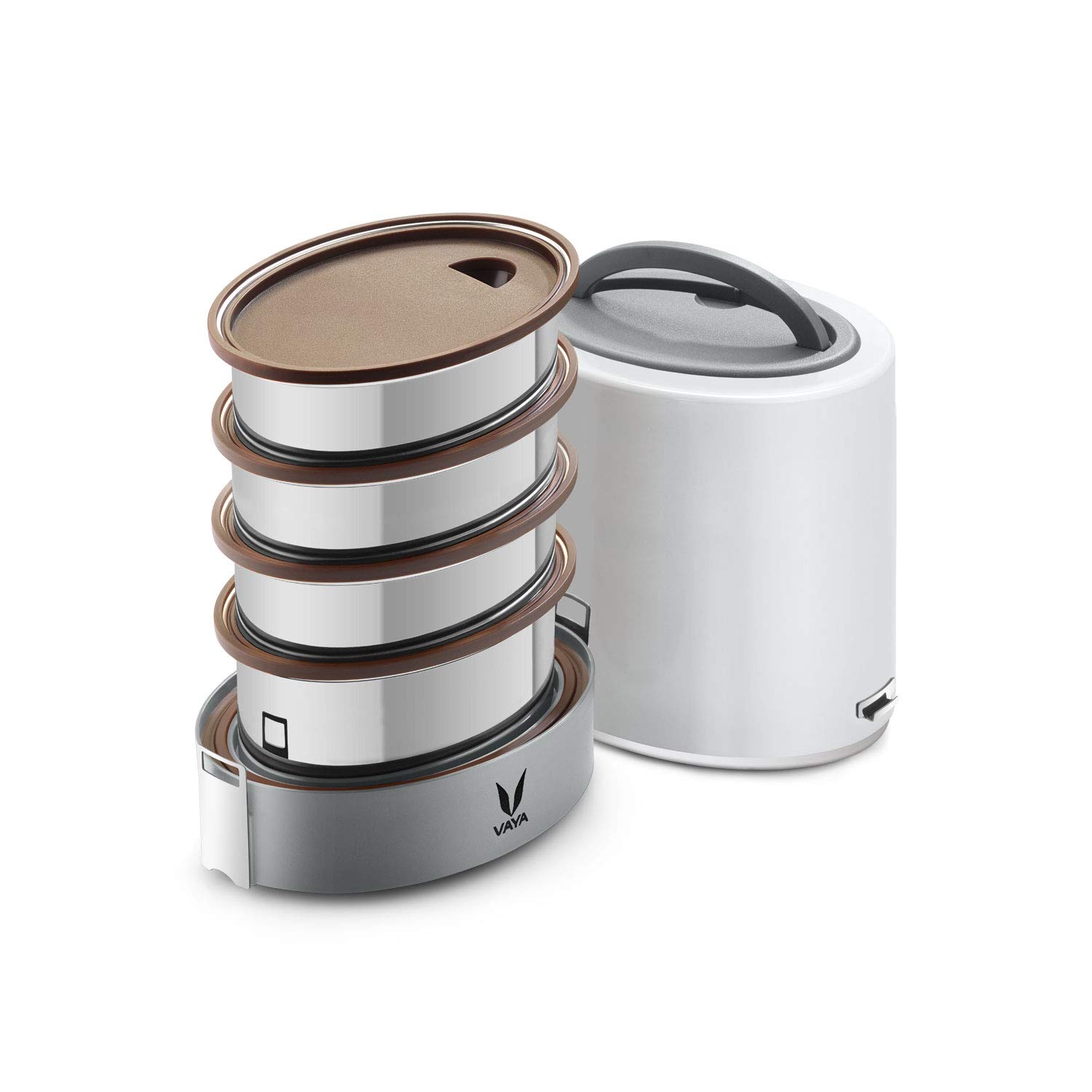 See full amazon price history chart for VAYA TYFFYN Jumbo Lunch Box for Office for Women, with Polished Stainless Steel Containers,1300ml Vacuum Insulated Hot Lunch Box Without BagMat, Leakproof Hot Tiffin Box with 4 Compartments,White VAYA TYFFYN Jumbo Lunch Box for Office for Women, with Polished Stainless Steel Containers,1300ml Vacuum Insulated Hot Lunch Box Without BagMat, Leakproof Hot Tiffin Box with 4 Compartments,White (B0868RZX9P) Amazon Price History, Amazon Price Tracker