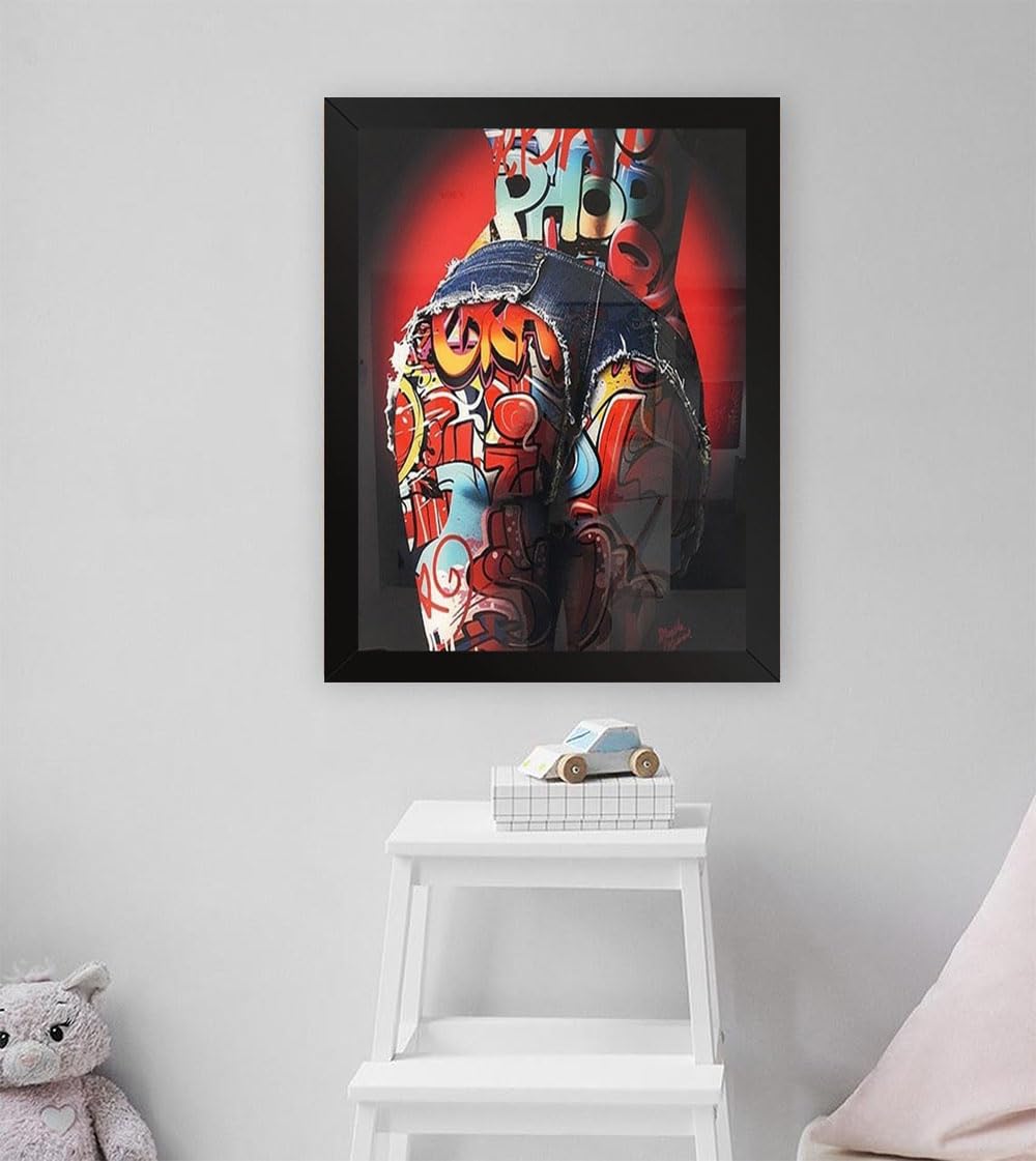 GADGETS WRAPPrinted Photo Frame Matte Painting for Home Office Studio Living Room Decoration (11x17inch Black Framed) - Pop Them Booties #2