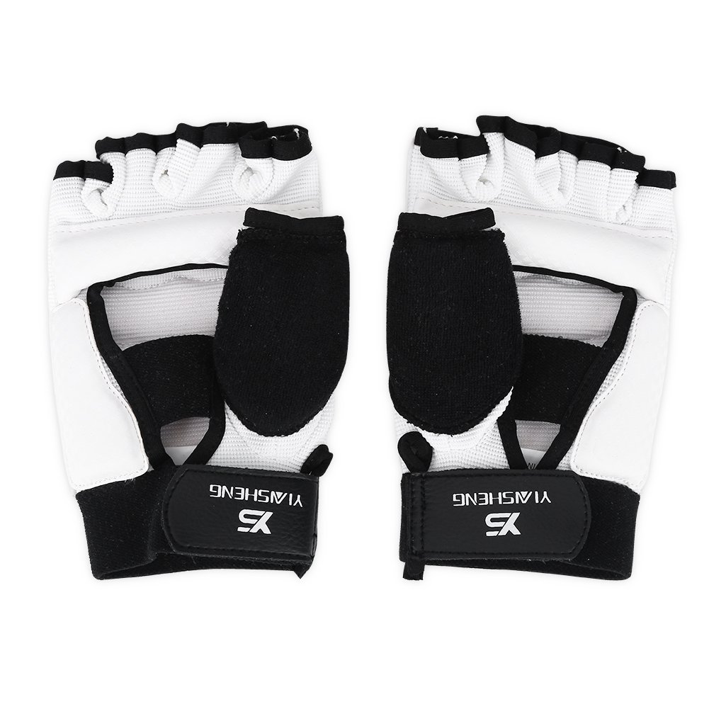 Tbest Taekwondo Kinder,Taekwondo des Mains Formation de Boxe Adulte/Enfants Taekwondo Sparring des Pieds pour Le Pied Couverture de Boxe(S-Main)