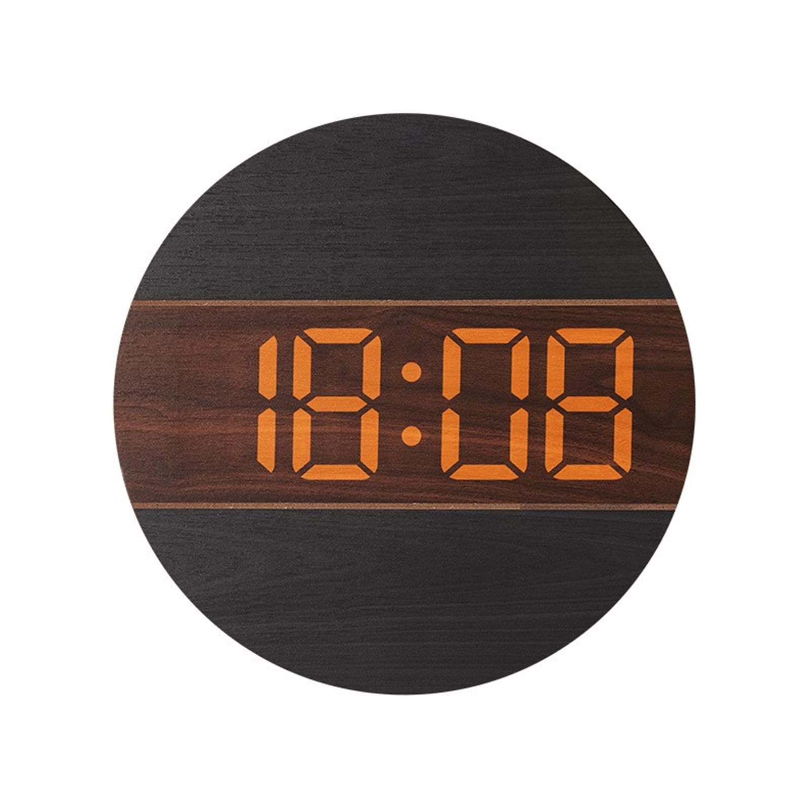 Xinsheinelry Wood Analog Wall Clock, Large Easy to Read Face for Kitchen or Living Space for Contemporary Homes Quiet Movement Analogues Clock