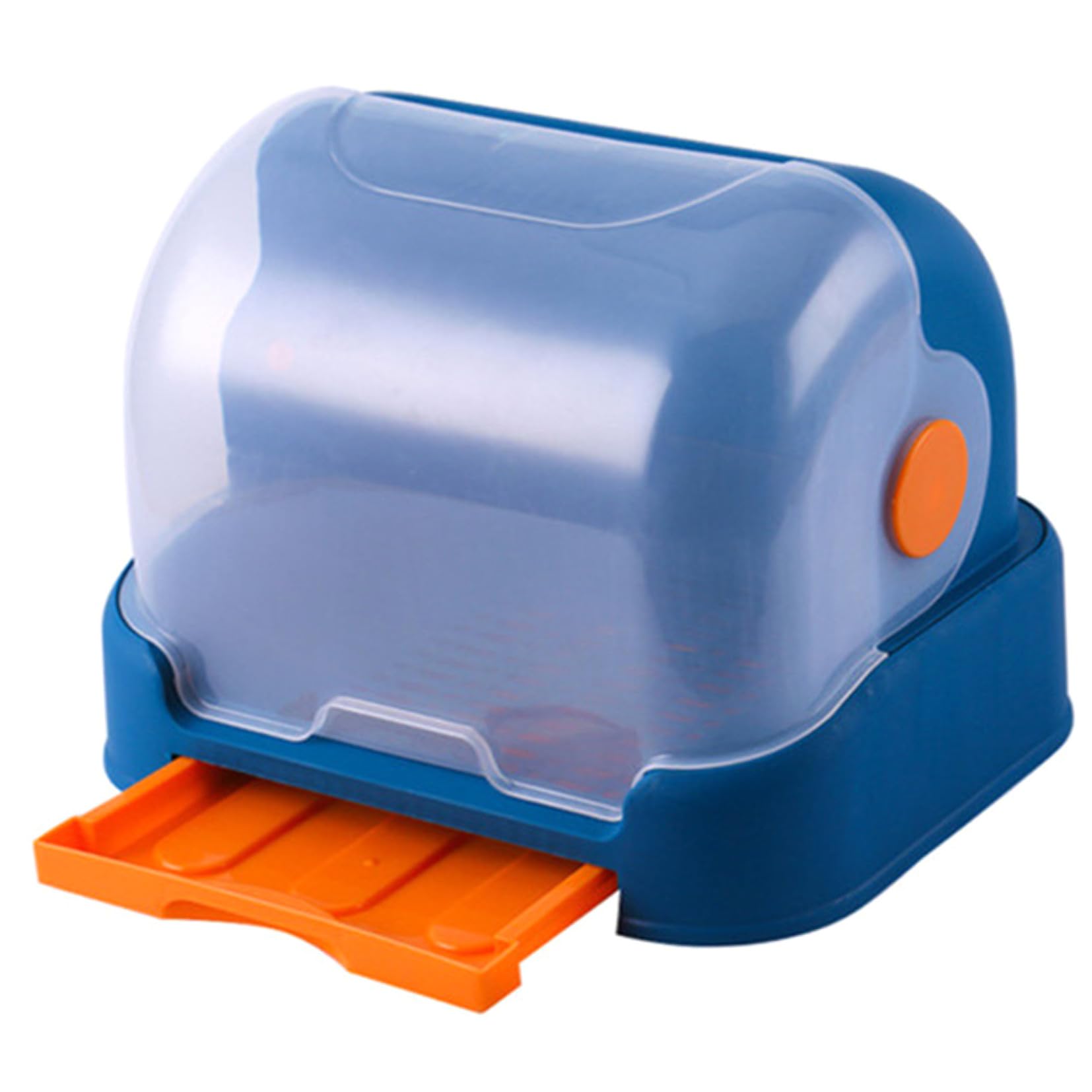 Caja de Secado con Tapa para Biberones y Tazas PP Azul